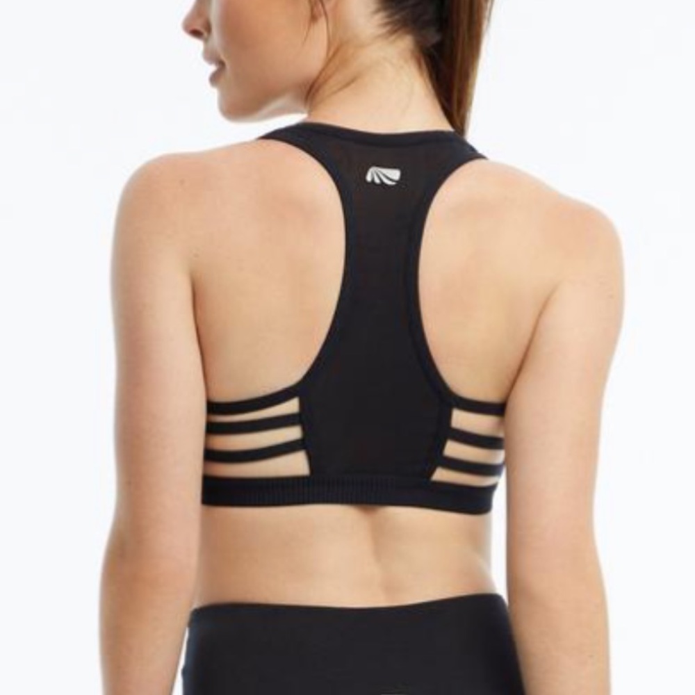 Black Racerback Sports Bra - Picture 9 of 10